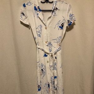 Wilfred midi shirt wrap dress